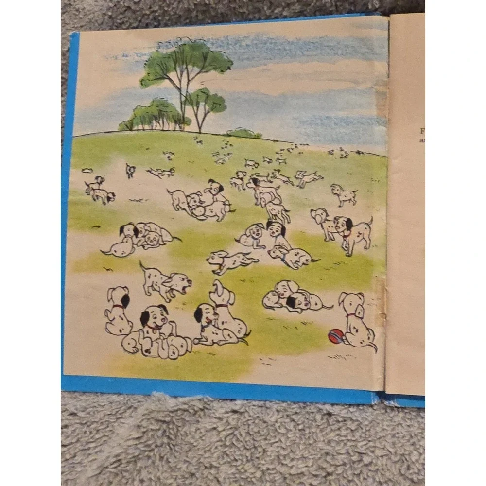 Vintage ONE HUNDRED AND ONE DALMATIONS Whitman Tell A Tale Book‎ 8825 1960